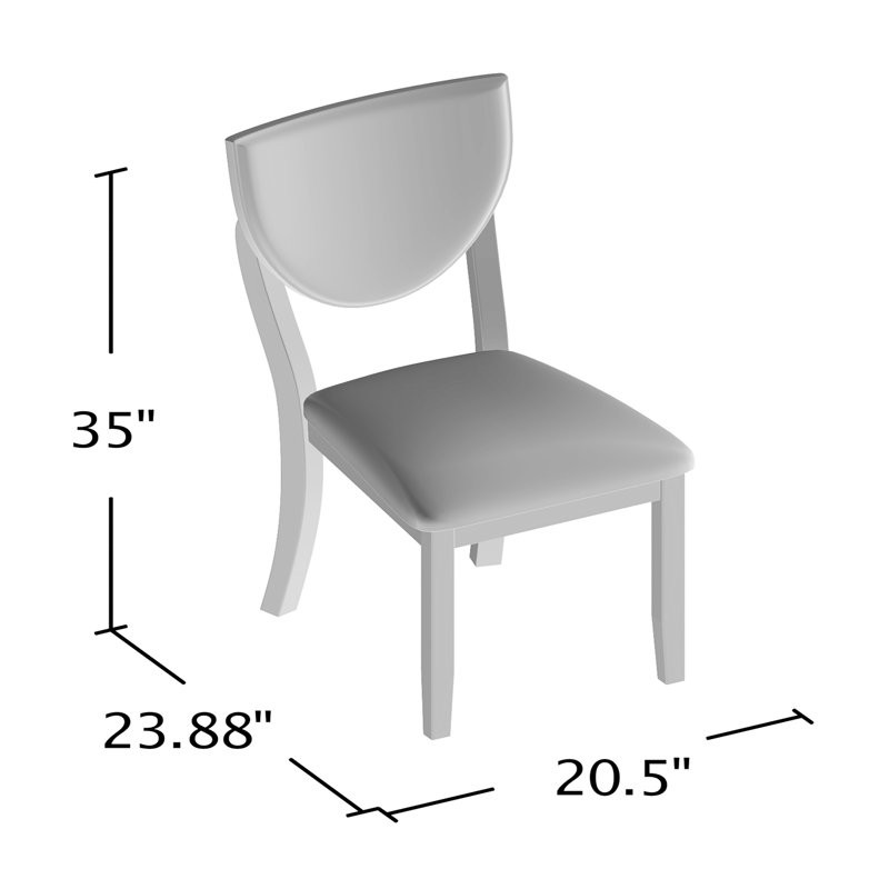 Geles Upholstered Side Chair in Brown