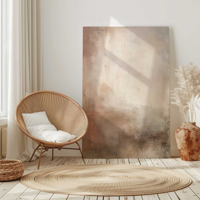 «Russet Mist D dépliant», reproduction sur toile dans un cadre en chrome poli, H 18 po x l 12 po x P 1,25 po, Toile tendue