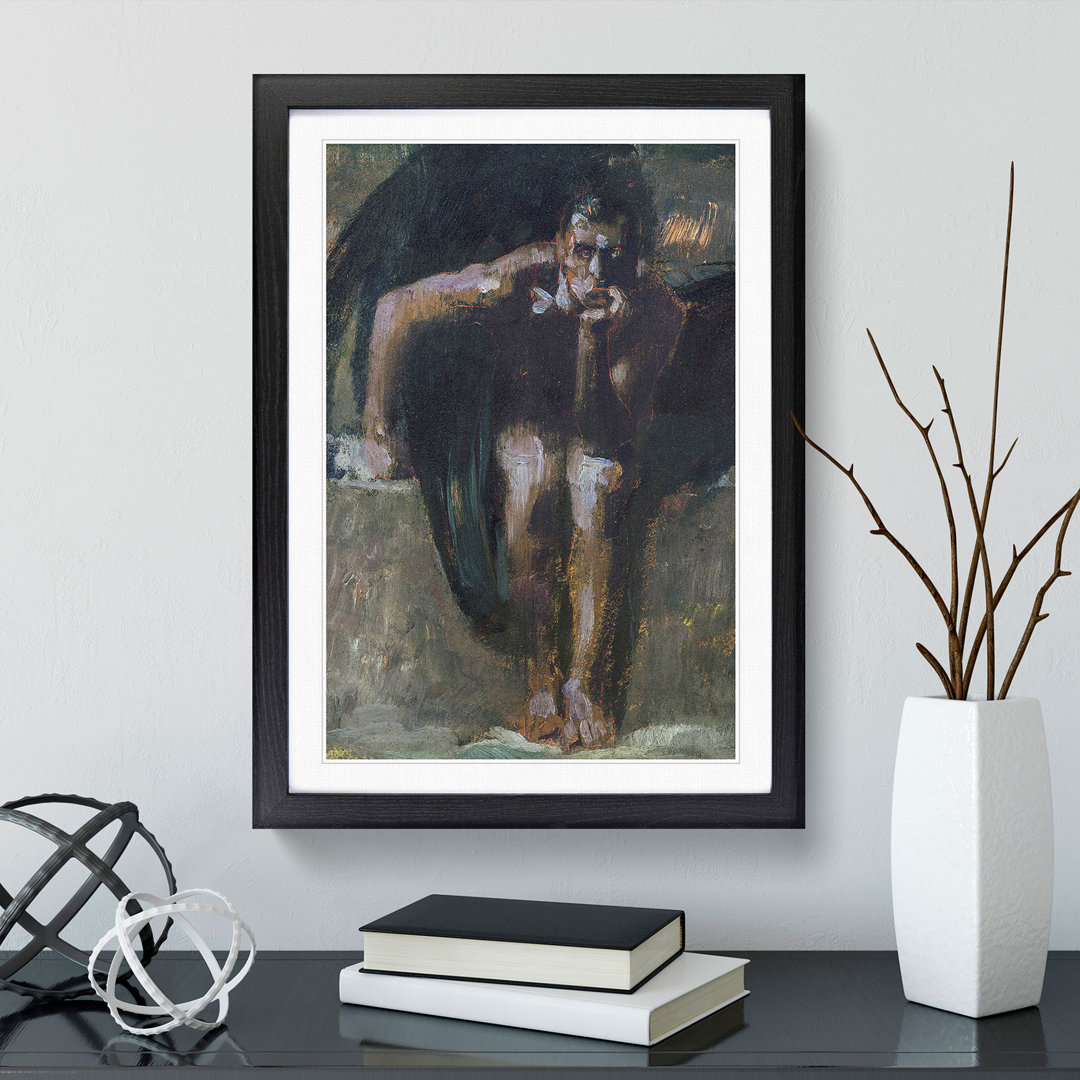 Lucifer Vol.2 by Franz Von Stuck - Picture Frame Painting