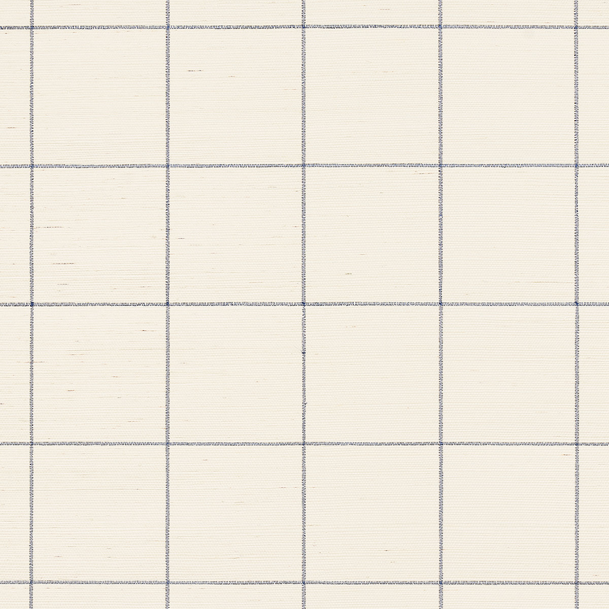Windowpane Sisal Wallpaper Roll, Navy