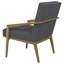 Chaise d'appoint rembourrée avec accoudoirs-623106659