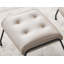 Fauteuil d'appoint en cuir fleur Zaki