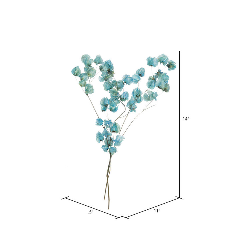 Preserved Cara Blossom Arrangement, Light Blue