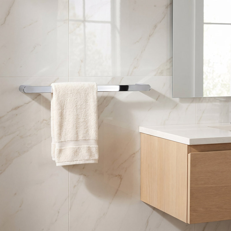 Linear 1 Towel Bar, Polished Chrome