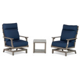 Bungalow Outdoor 3 - Piece Conversation Set