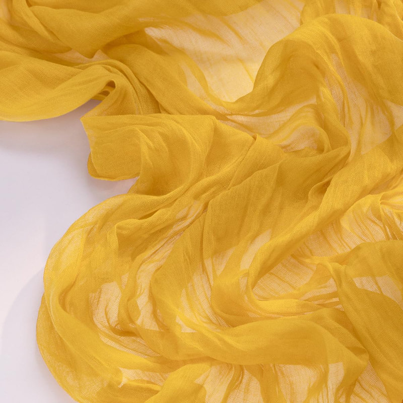 120" (10ft) Boho Cheesecloth Table Runner - Gold, Gold
