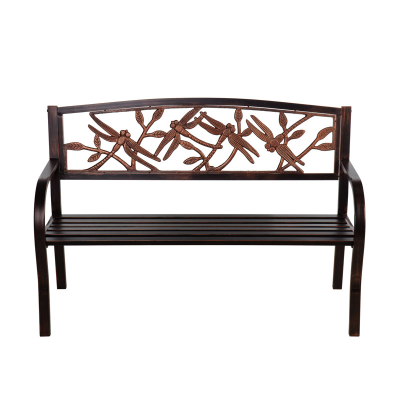 Banc de jardin en fer Arka Dragonfly, Bronze