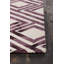 Tapis mauve/blanc touffeté à la main Garon-24387828