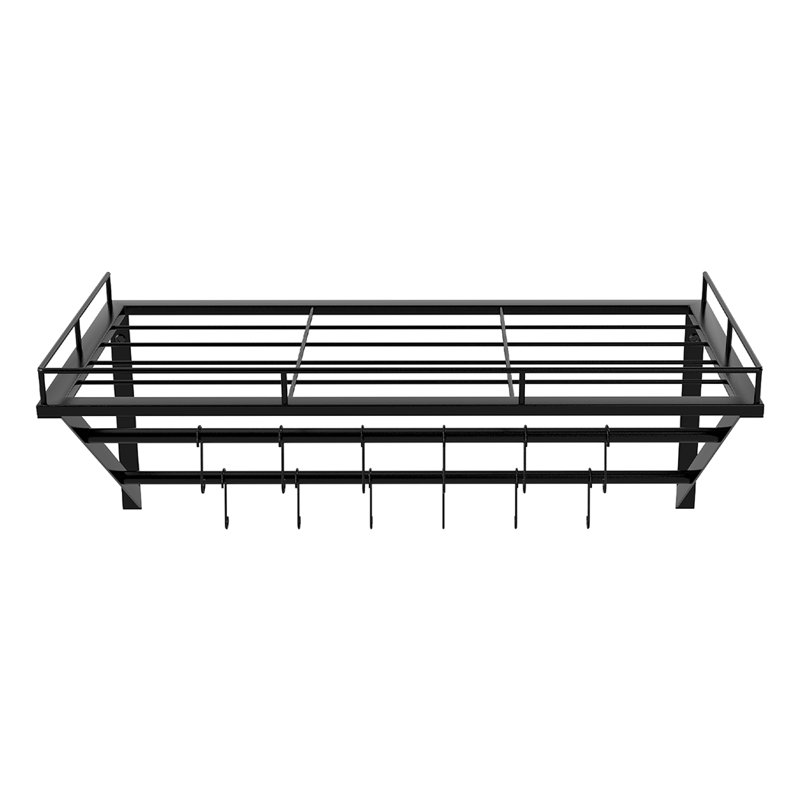 Metal Rectangle Wall Mounted Pot Rack