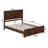 Jeinny Solid Wood Low Profile Platform Bed with Matching Footboard-101454304-118944235