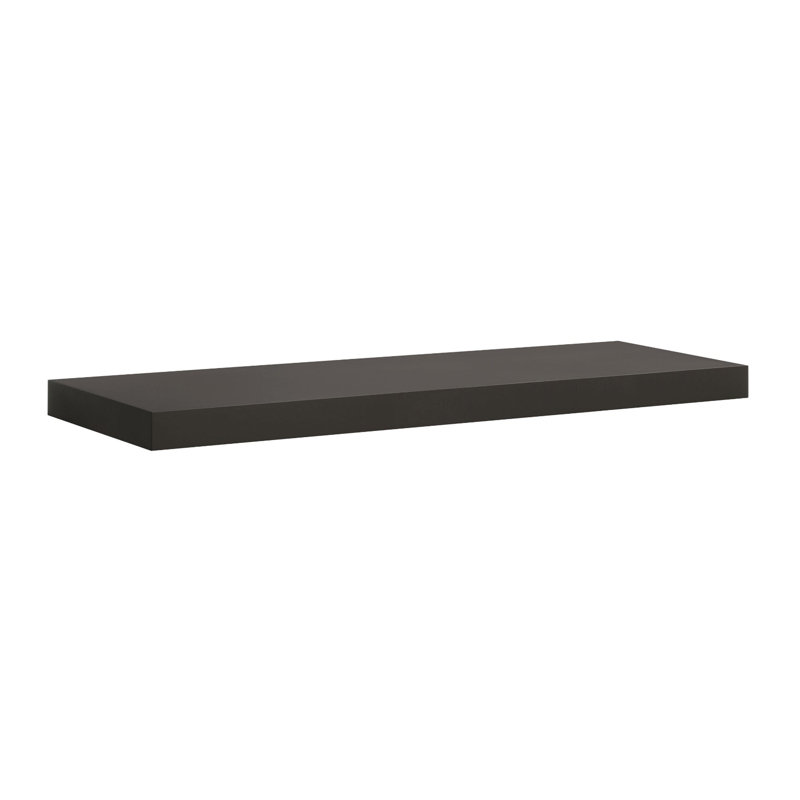 Catherine-Rose Floating Shelf, Black, 5cm H x 115cm W x 25cm D