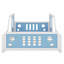 Lit plateforme classique avec roulettes en forme de voiture-1666934155