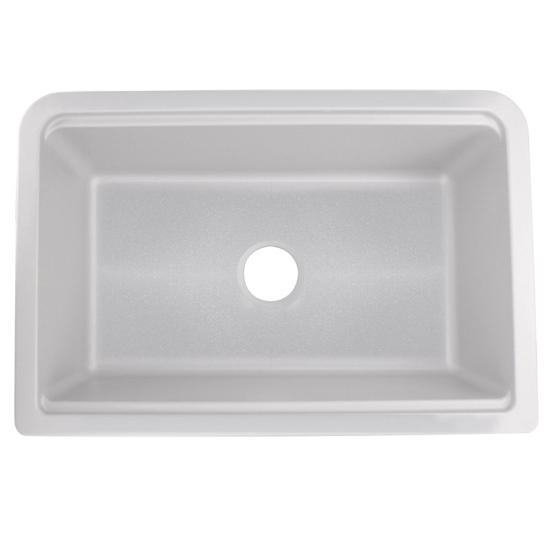 Plymouth 29.75'' L Single Basin Kitchen Sink, Gray