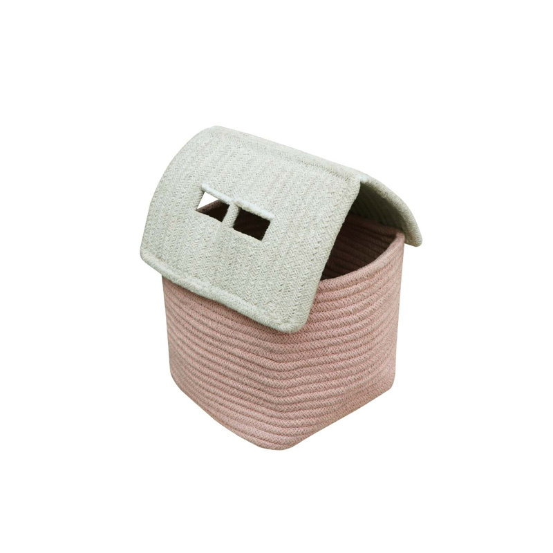 Panier en coton Lorena Canals Eco City, Rose / naturel
