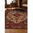 Guria Burgundy/Brown Oriental Vintage Look Machine Printed Cotton Chenille Area Rug-1903670228