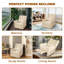Fauteuil inclinable, pivotant, inclinable et luxueux avec fauteuil lombaire Cutlor-2093321535