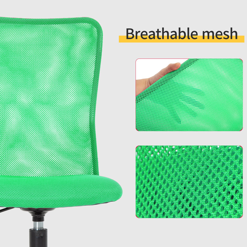 Adjustable Black Mesh Executive Office Chair with Lumbar Support