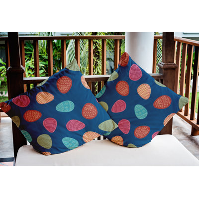 Outdoor Reversible Throw Pillow