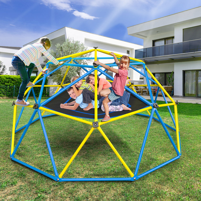 10ft Climbing Dome with Hammock and Swing