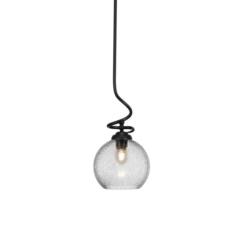 Luminaire suspendu Capri Capri, Noir mat, H 19,25 po x l 9,5 po x P 9,5 po