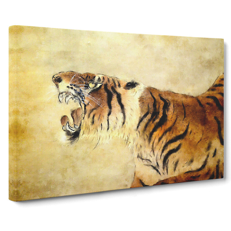 Oriental Tiger Vol.1 - Wrapped Canvas Painting, 50cm H x 76cm W x 3cm D