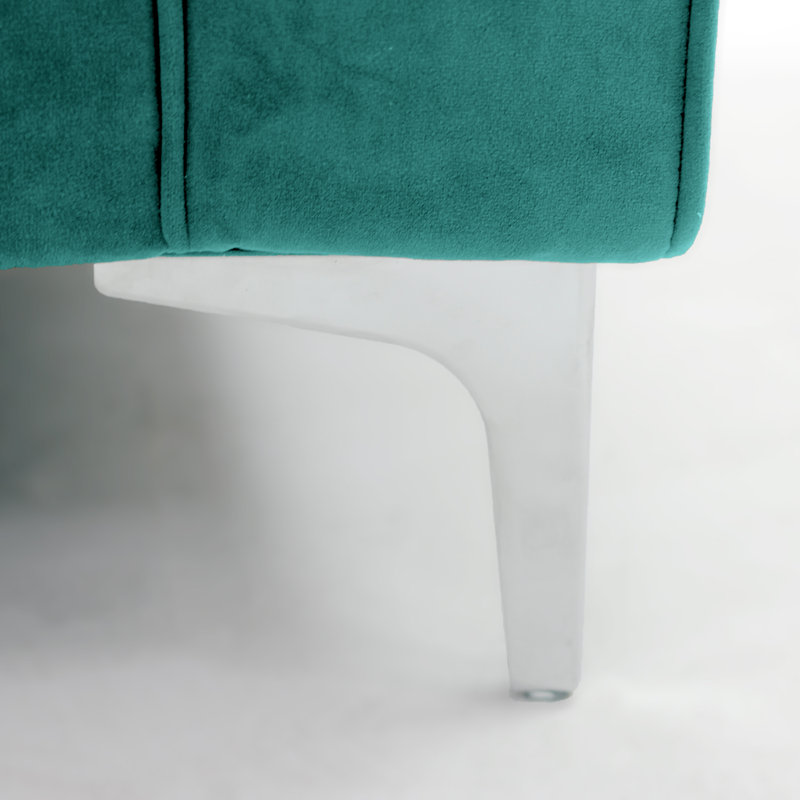 Georgio Velvet Armchair, Teal