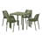 4-Person Outdoor Square Dining Set-1161836016