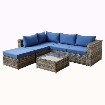 Patio Sofa With Cushions