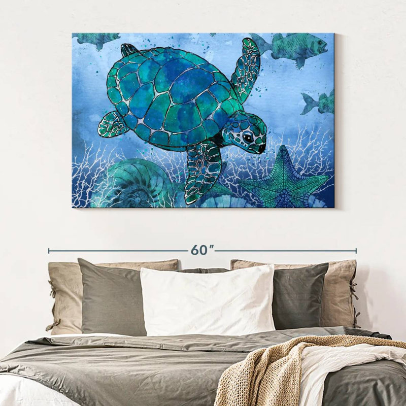 Brampt Ocean Blues, 34" H x 51" W
