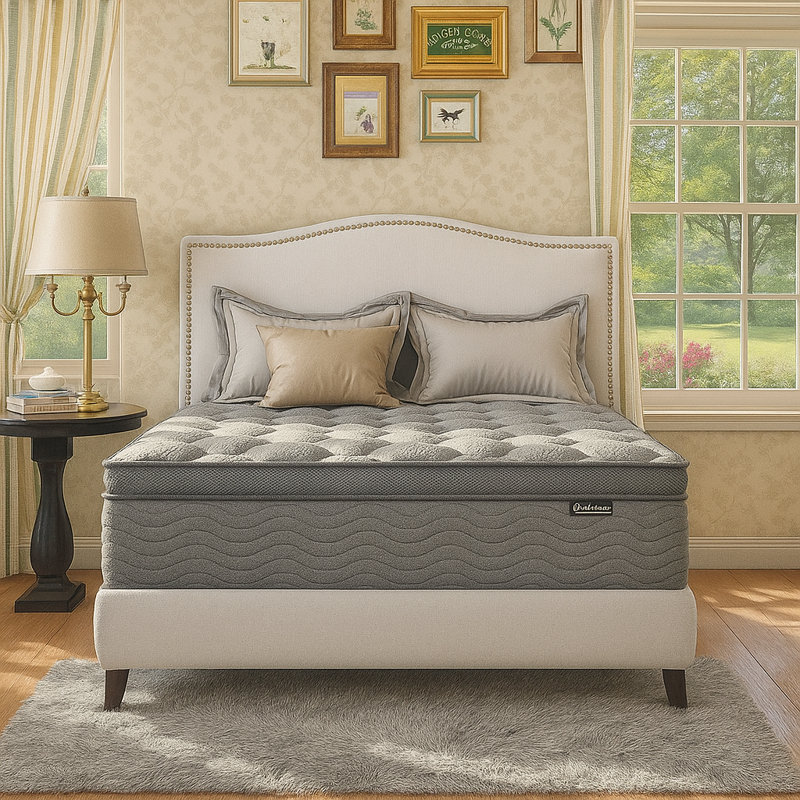 Alwyn Home 10“/12”/14“  Medium Firm Hybrid Mattress with Memory Foam, 14", Queen