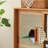 Rattan Glass Door Display Magazine Cabinet