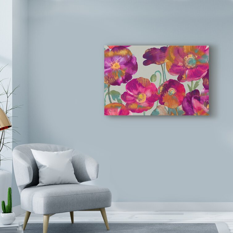 Charlton Home® Poppies From My Window 2 On Canvas by Marietta Cohen Art ...