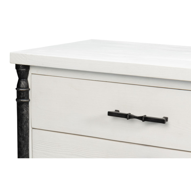 Elegance 3 - Drawer Solid Wood Nightstand