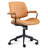 Upholstered Swivel  Office Chair with Adjustable Back-1159014975