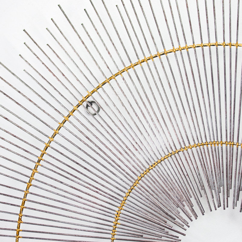 Décoration murale en métal étoile de soleil