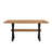 Shaun 63" Dining Table with X-Shaped Metal Legs-1982929468