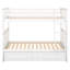 Lit simple superposé au-dessus blanc avec fonction polyvalente et tiroirs - Polyvalent, article de chambre à coucher-744568872-744568874