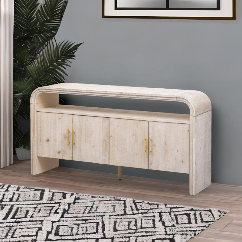 Buffet élégant, Bois naturel