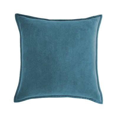 Ensemble de 2 housses de coussins décoratifs carrés vert foncé 20 po x 20 po  