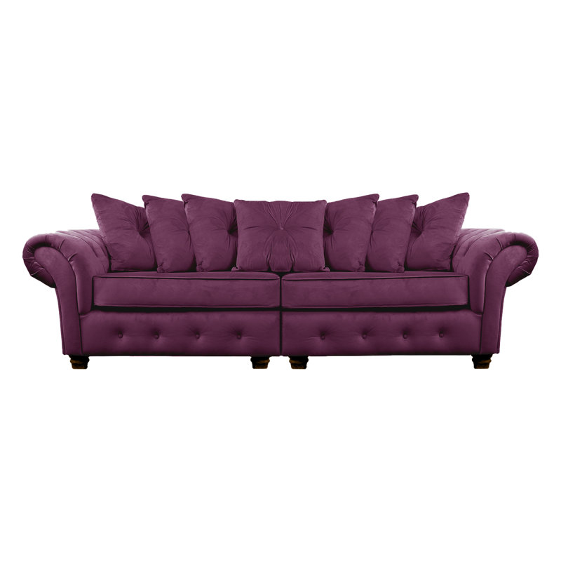 Lila 2 Seater Velvet Sofa, Violet