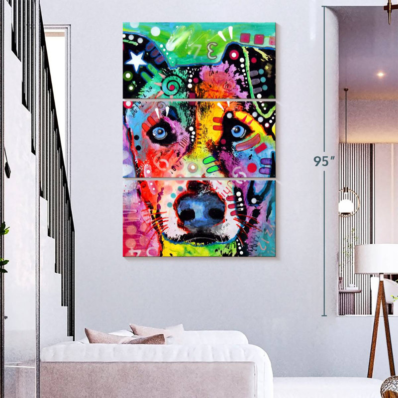 Flipped, 74" H x 48" W