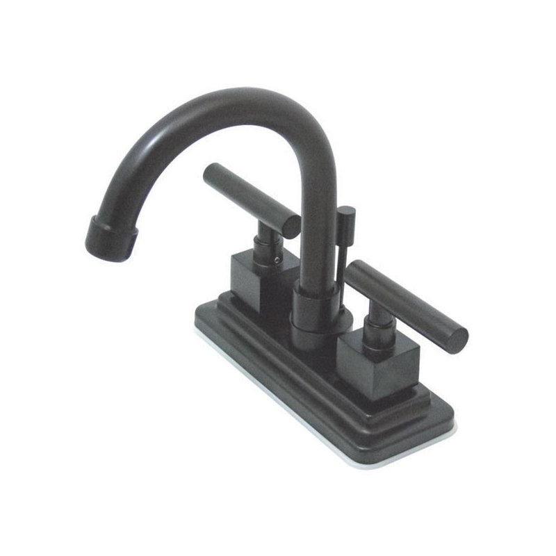 Rio Centerset Bathroom Faucet with Drain Assembly, Polished Chrome
