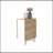 White And Macadamia Folding Dining Table-280808305