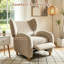 Fauteuil inclinable berçant réglable en chenille avec repose-pieds rétractable Durrant-131658868