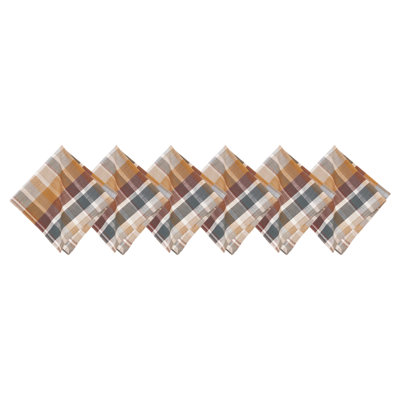 Plaid Napkin Set of 6