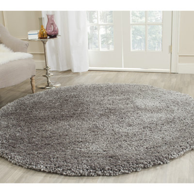 Anacortes Shag Hand Tufted Performance Solid Color Rug
