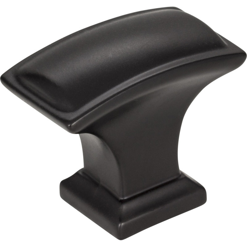 Annadale Square Knob, Matte Black, 1 1/2"