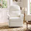 Fauteuil inclinable compact pour les petits espaces, fauteuil inclinable rembourré avec dossier épais, dossier inclinable réglable de 110 ° à 160 ° pour le salon et la chambre à coucher-1597159291