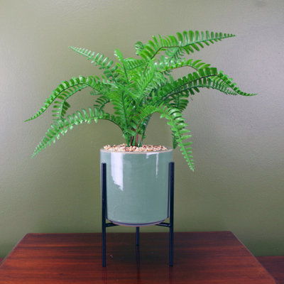 40cm Faux Fern Plant in Ceramic Pot