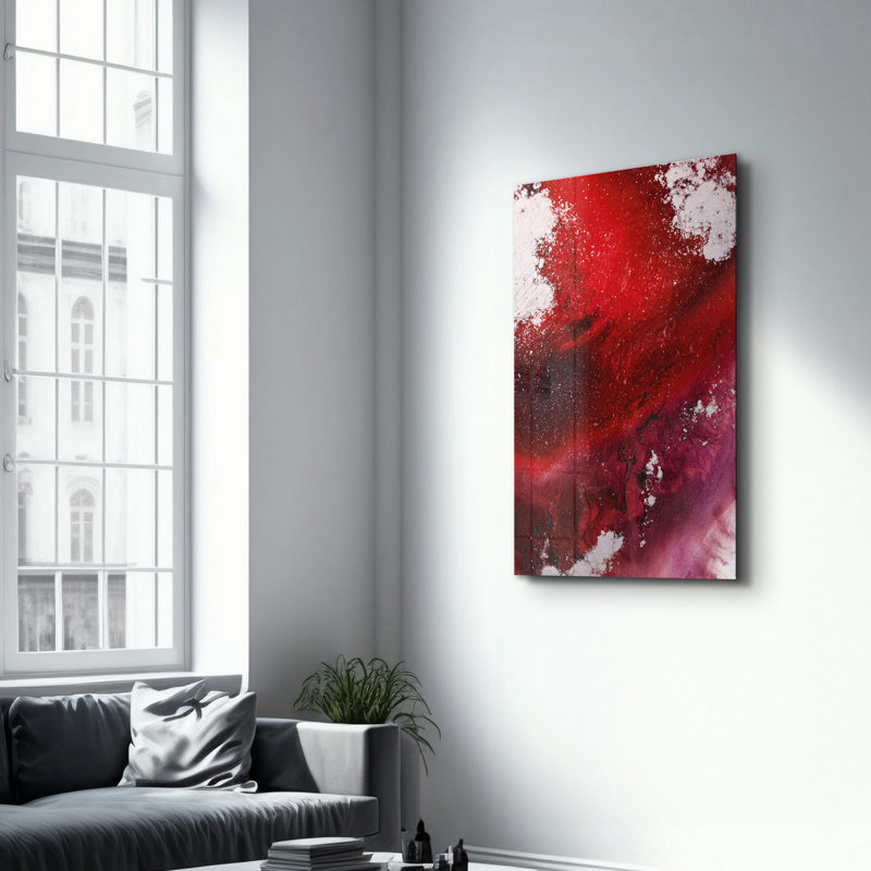 Elegant Tempered Glass Wall Art Painting, 13.8 x 21.7 inches | 100% Tempered Glass, Thickness: 0.16 inches | UV Printed for Vibrant Colours | Perfect for Home Decor, Living Room, & Office Spaces